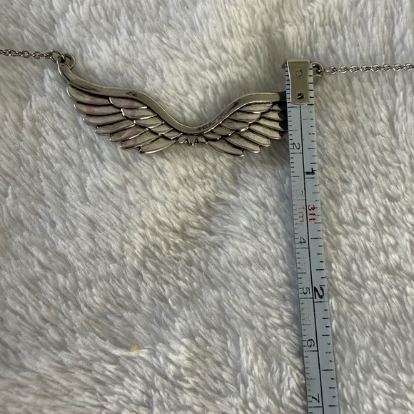 Silver Wing Pendant Necklace - Picture 5 of 6